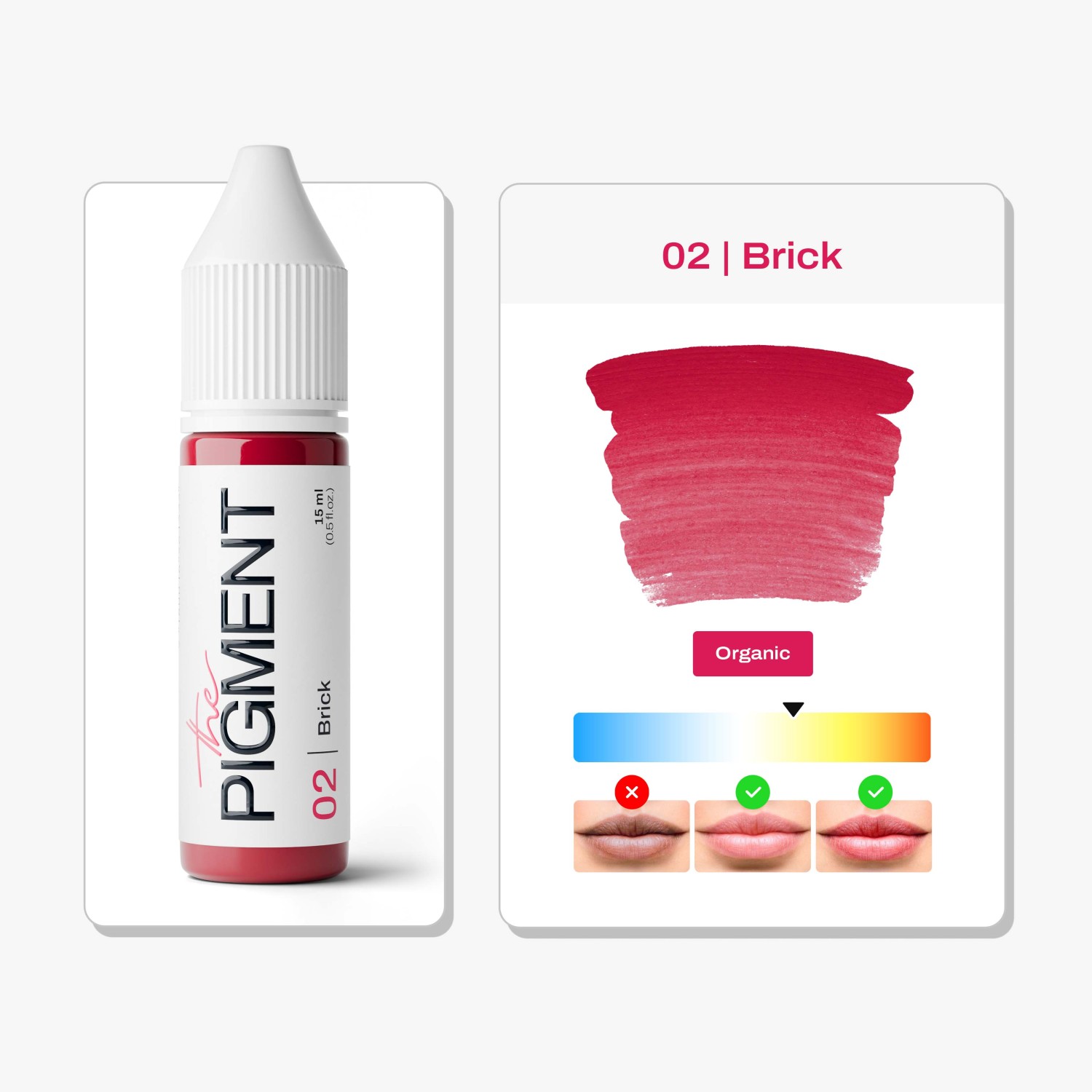 THE PIGMENT ტუჩის პიგმენტი  Brick 15 მლ.
